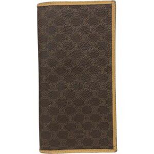 (L1) Celine Wallet Long Brown PVC
